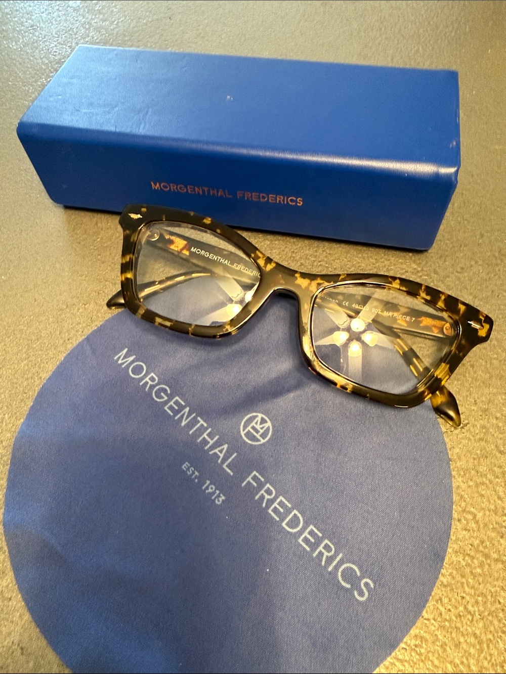Morgenthal Frederics Tortoiseshell Cat-Eye Glasses - Brown Tortoise